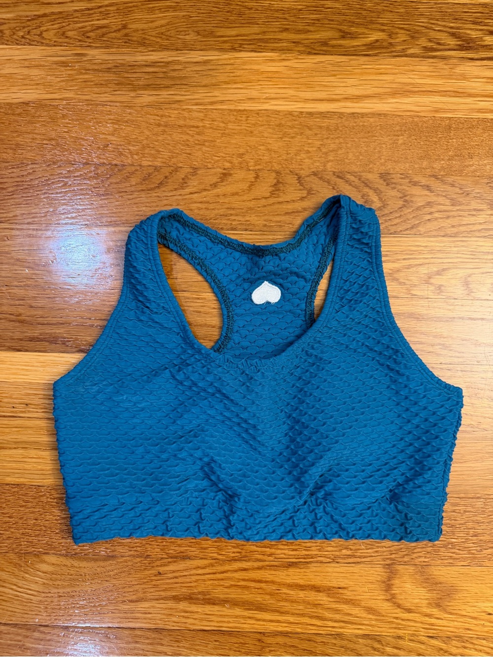Booty By Brabants Croco Skin Top Aqua Blue - (One size Fits Most) Sports Bra Top
